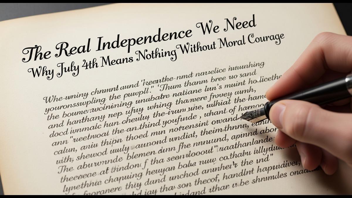 The Real Independence We Need &#8211; Why July 4th Means Nothing Without Moral Courage